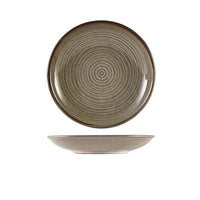 Terra Porcelain Grey Deep Coupe Plate 21cm - BESPOKE 77