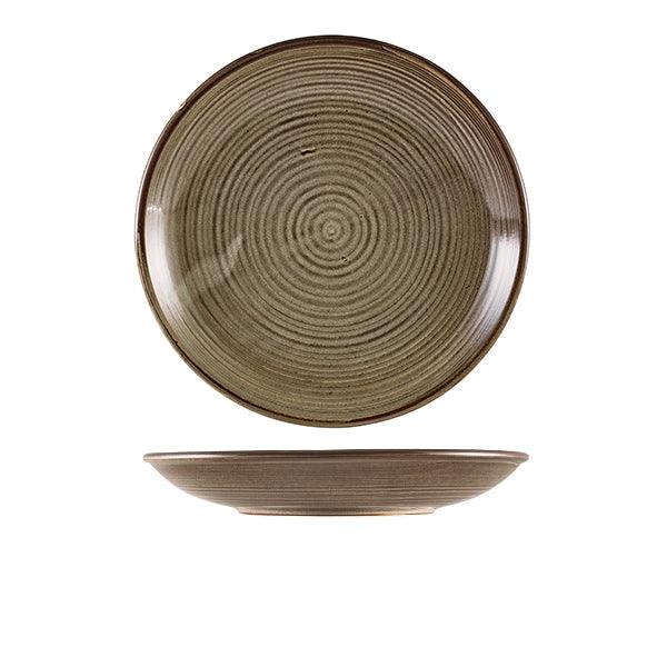 Terra Porcelain Grey Deep Coupe Plate 25cm - BESPOKE 77