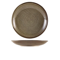 Terra Porcelain Grey Deep Coupe Plate 28cm - BESPOKE 77