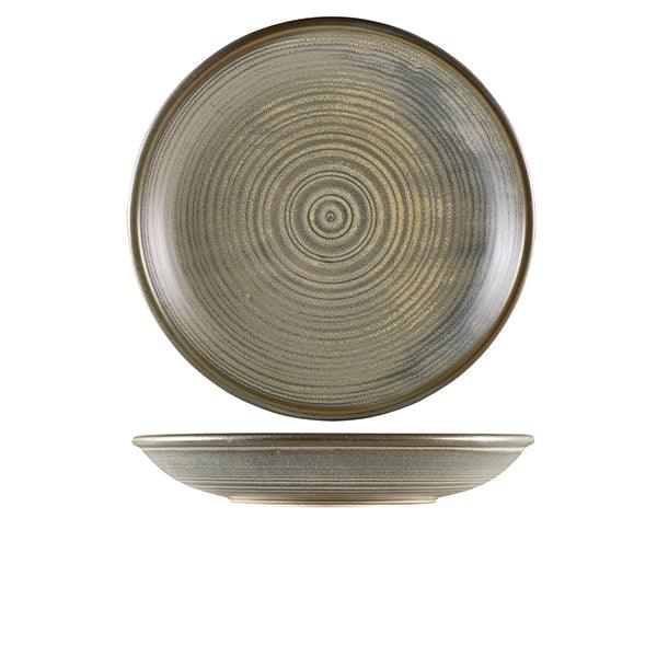 Terra Porcelain Matt Grey Deep Coupe Plate 28cm - BESPOKE 77