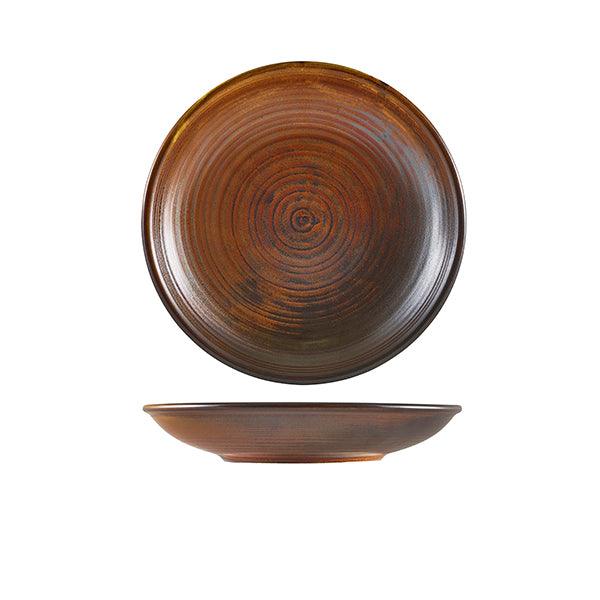 Terra Porcelain Rustic Copper Deep Coupe Plate 21cm - BESPOKE 77