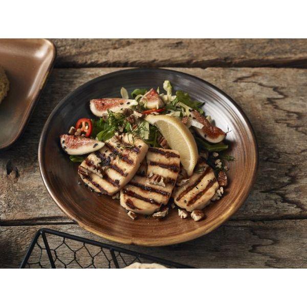 Terra Porcelain Rustic Copper Deep Coupe Plate 21cm - BESPOKE 77