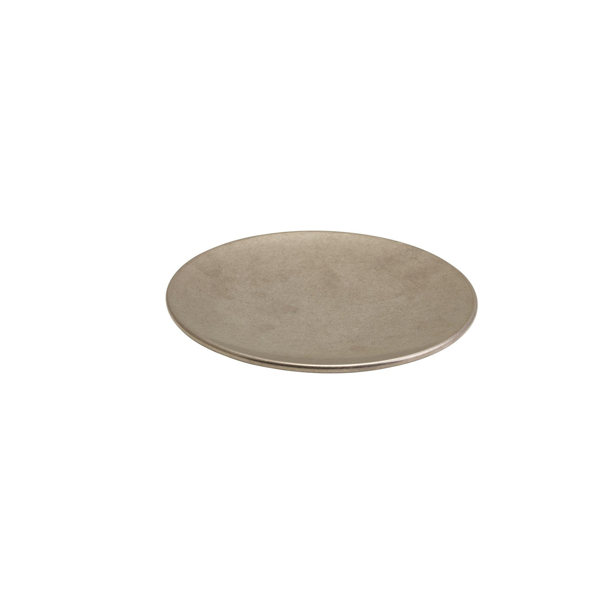 Vintage finish stainless steel rimless coupe plate 20.5cm
