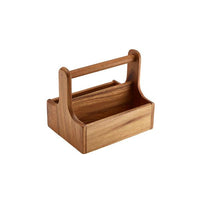 Medium Dark Wood Table Caddy - BESPOKE 77