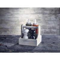 Small White Wooden Table Caddy - BESPOKE 77