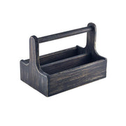 Black Wooden Table Caddy - BESPOKE 77