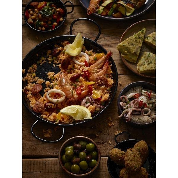 Black Enamel Paella Pan 26cm - BESPOKE 77
