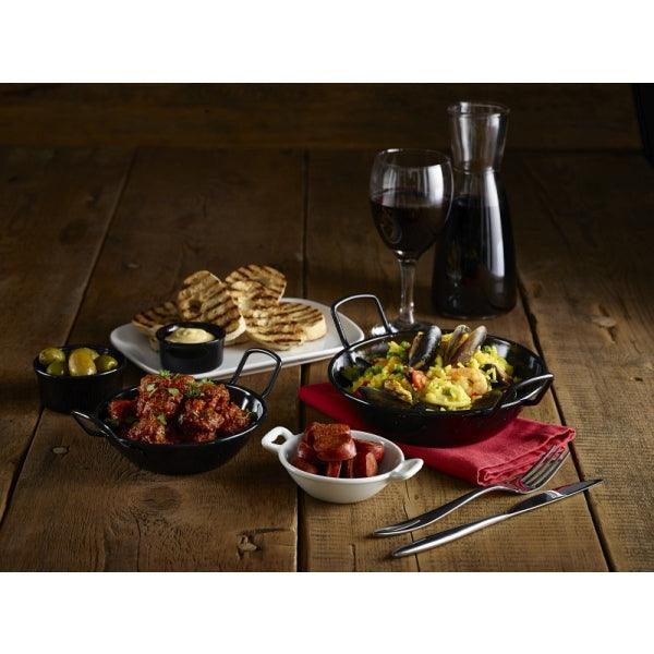 Black Enamel Dish 14cm - BESPOKE 77