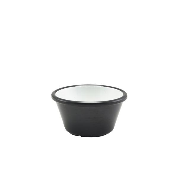 Two Tone Melamine Ramekin Black And White 59ml/2oz - BESPOKE 77
