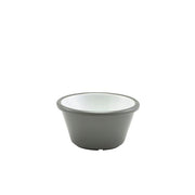 Two Tone Melamine Ramekin Grey And White 59ml/2oz - BESPOKE 77