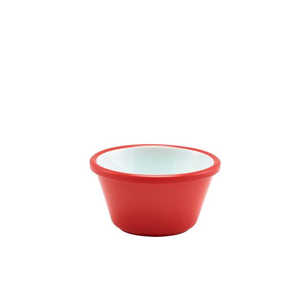 Two Tone Melamine Ramekin Red And White 59ml/2oz - BESPOKE 77