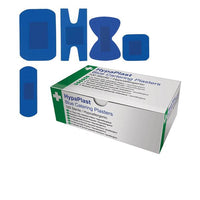 Blue Detectable Plasters Mix 5 Types Box 100 - BESPOKE 77