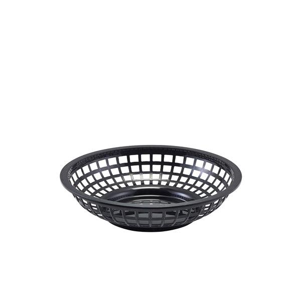 GenWare Round Fast Food Basket Black 20cm - BESPOKE 77