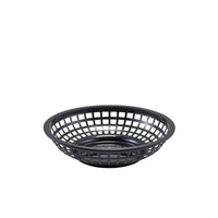 GenWare Round Fast Food Basket Black 20cm - BESPOKE 77