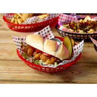 GenWare Round Fast Food Basket Red 20cm - BESPOKE 77