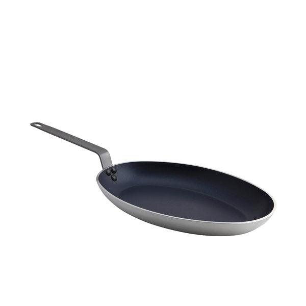 Non Stick Teflon Aluminium Oval Fish Pan 36cm - BESPOKE 77