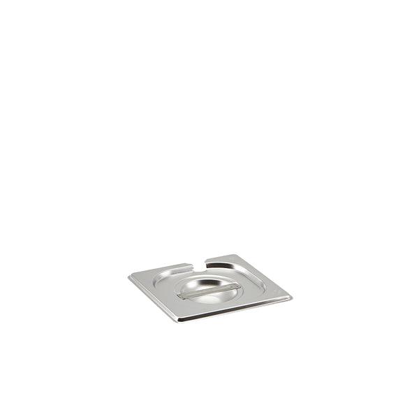 St/St Gastronorm Pan Notched Lid 1/6 - BESPOKE 77