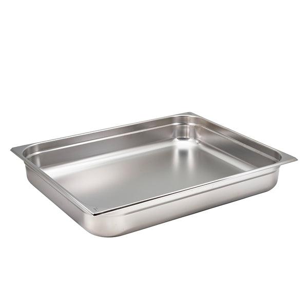 St/St Gastronorm Pan 2/1 - 100mm Deep - BESPOKE 77