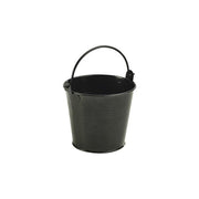 Galvanised Steel Serving Bucket 10cm Dia Black - BESPOKE 77