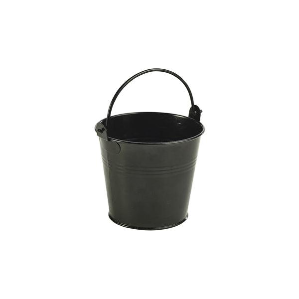 Galvanised Steel Serving Bucket 10cm Dia Black - BESPOKE 77