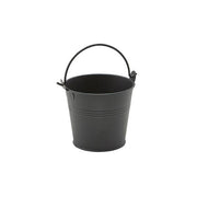 Galvanised Steel Serving Bucket 10cm Dia Matt Black - BESPOKE 77
