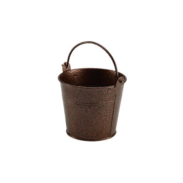 Galvanised Steel Hammered Serving Bucket 10cm Dia Copper - BESPOKE 77