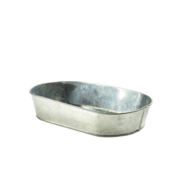 Galvanised Steel Serving Platter 24X15cm - BESPOKE 77
