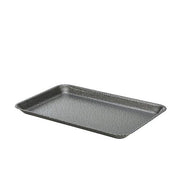 Galvanised Steel Tray 31.5x21.5x2cm Hammered Silver - BESPOKE 77