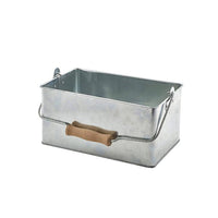 Galvanised Steel Rectangular Table Caddy 24.5x15.5x12.5cm - BESPOKE 77