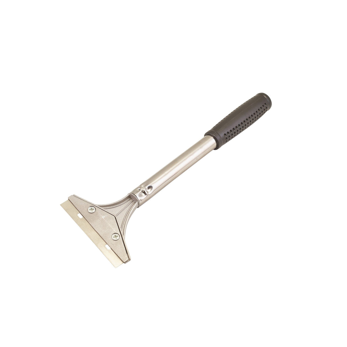 Aluminium grill scraper with soft grip handle and 100mm blade