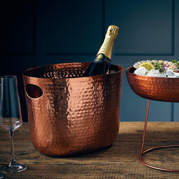 GenWare Copper Aluminium Hammered Wine Bucket 30.5cm - BESPOKE 77