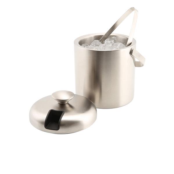 Genware Insulated St/St Ice Bucket&Tong 1.2L - BESPOKE 77