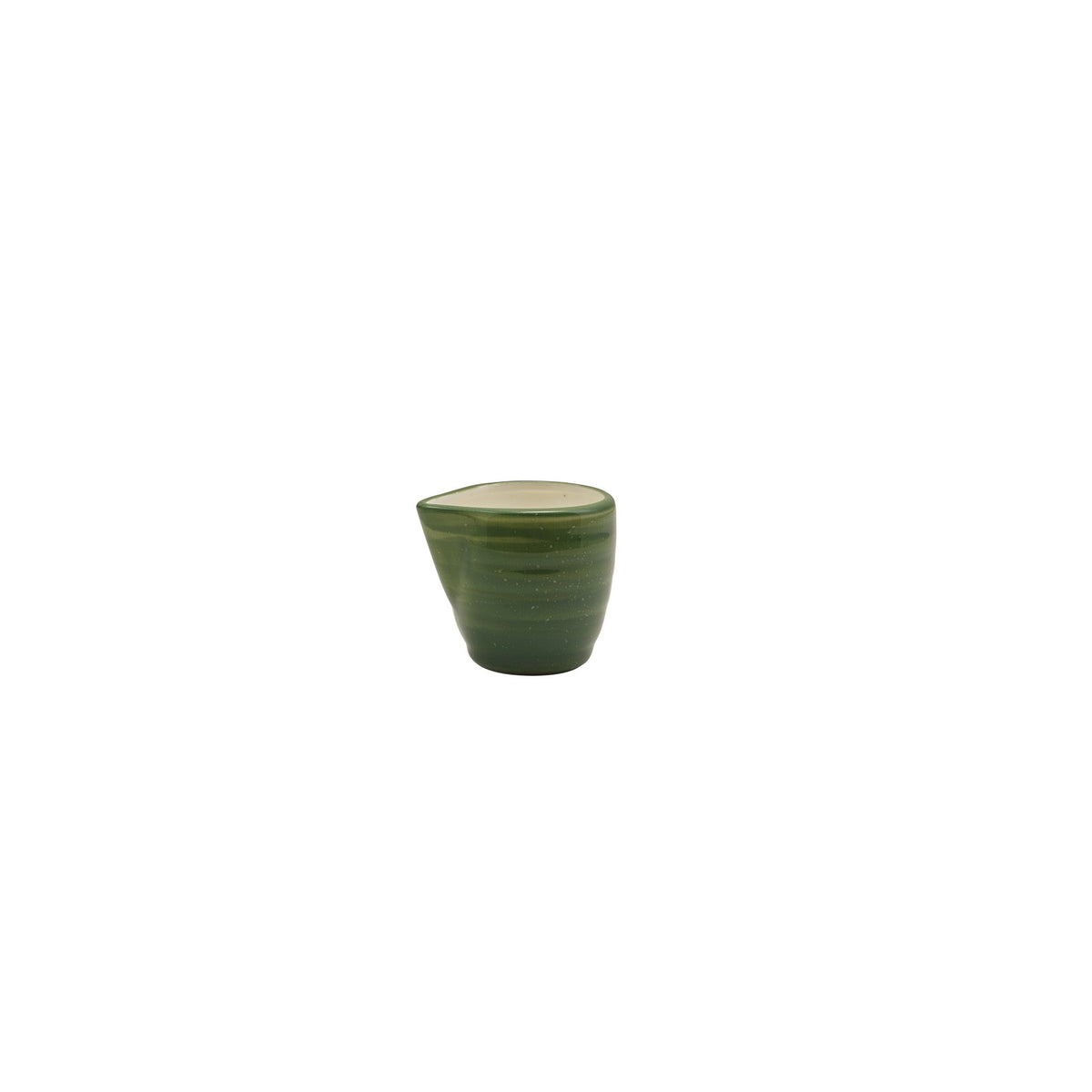 Miro green reactive glaze porcelain milk jug 9cl