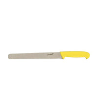 Genware 12'' Slicing Knife Yellow (Serrated) - BESPOKE 77