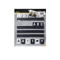 Letter Shelf 1m Black (Includes 169 Characters) - BESPOKE 77