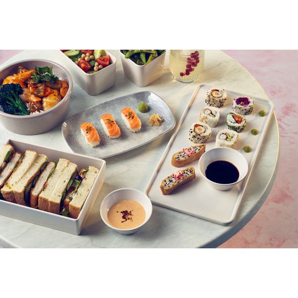 White Tokyo Melamine Bento Box Lid 34.8 x 18cm - BESPOKE 77