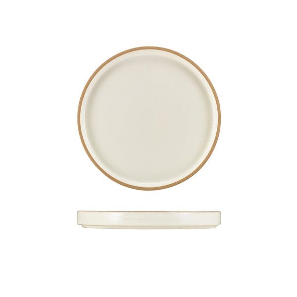 GenWare Kava White Stoneware Presentation Plate 18cm - BESPOKE 77