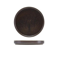 Terra Porcelain Black Low Presentation Plate 18cm - BESPOKE 77