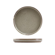 Terra Porcelain Grey Low Presentation Plate 18cm - BESPOKE 77
