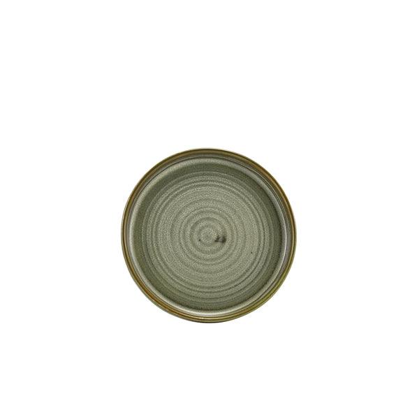 Terra Porcelain Matt Grey Low Presentation Plate 14cm - BESPOKE 77