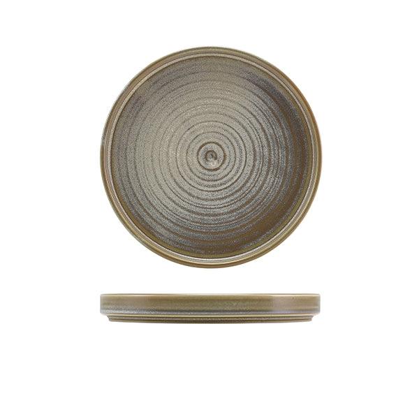 Terra Porcelain Matt Grey Low Presentation Plate 18cm - BESPOKE 77