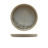 Terra Porcelain Matt Grey Low Presentation Plate 21cm - BESPOKE 77