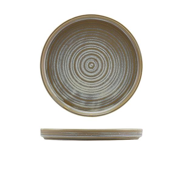 Terra Porcelain Matt Grey Low Presentation Plate 21cm - BESPOKE 77