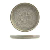 Terra Porcelain Matt Grey Low Presentation Plate 25cm - BESPOKE 77