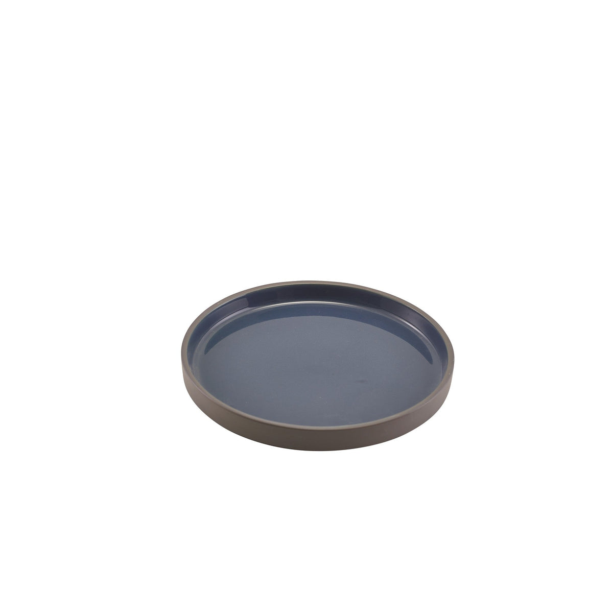 Kava blue porcelain presentation plate 18cm