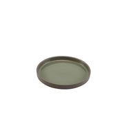 Kava green porcelain presentation plate 18cm
