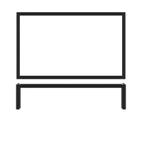 Black Luxor Metal GN1/1 Riser 53 x 32.5 x 12cm - BESPOKE 77