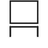 Black Luxor Metal GN1/2 Riser 32.5 x 26.5 x 12cm - BESPOKE 77