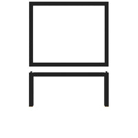 Black Luxor Metal GN1/2 Riser 32.5 x 26.5 x 17cm - BESPOKE 77