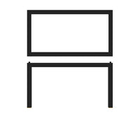 Black Luxor Metal GN1/3 Riser 32.5 x 17.6 x 17cm - BESPOKE 77